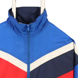 Spalding 90's Lightweight Nylon Sportswear Windbreaker Jacket Large Blue