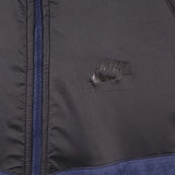 Nike 90's Zip Up Spellout Logo Fleece Jumper Large Black
