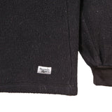 Reebok 90's Quarter Zip Fleece Jumper Large Black