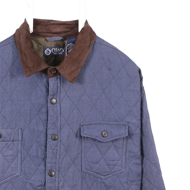 Chaps 90's Button Up Shirt XXLarge (2XL) Blue