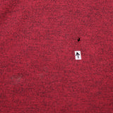 Nautica 90's Knitted V Neck Jumper / Sweater Large Burgundy Red