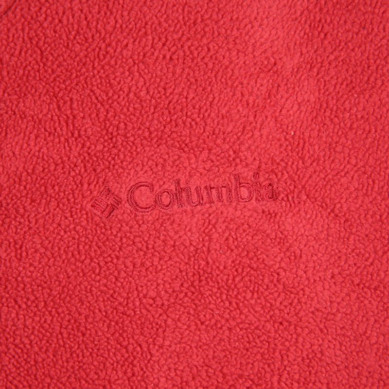 Columbia 90's Zip Up Fleece Jumper XLarge Red