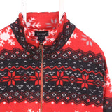 Lavon 90's Aztec Zip Up Fleece XLarge Red