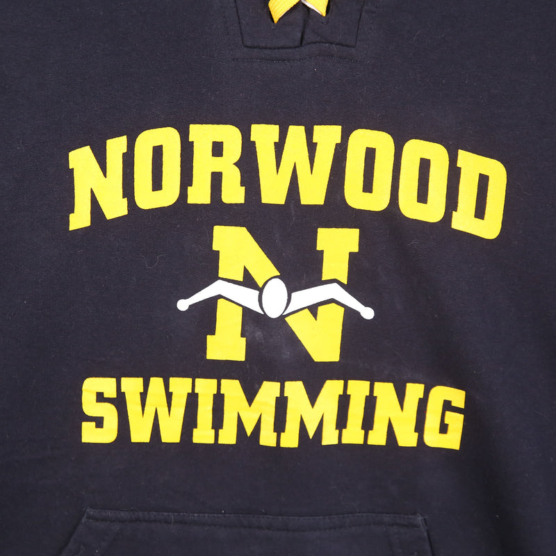 Pennant 90's Norwood Swimming Pullover Hoodie Medium (missing sizing label) Navy Blue