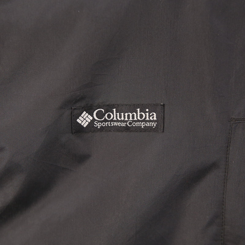 Columbia 90's Rain Jacket Lightweight Zip Up Windbreaker Jacket XLarge Black