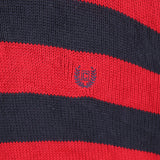 Chaps 90's Knitted Striped Jumper / Sweater XLarge Blue