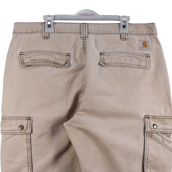 Carhartt 90's Carpenter Workwear Cargo Baggy Trousers / Pants 36 Beige Cream