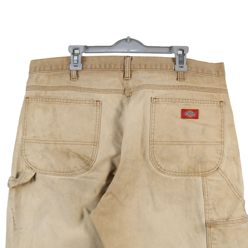 Dickies 90's Carpenter Workwear Denim Trousers / Pants 38 Beige Cream