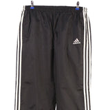 Adidas 90's Elasticated Waistband Drawstrings Joggers / Sweatpants Medium Black