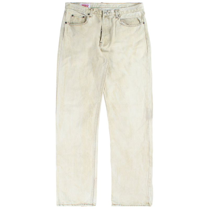 Levi's  501 Denim Baggy Jeans / Pants 36 Beige Cream