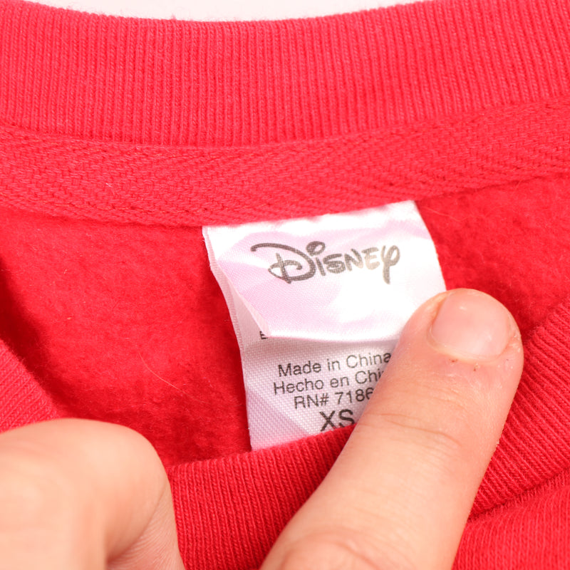 Disney  Mickey Mouse Crewneck Sweatshirt XSmall Red