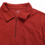 Croft&Barrow  Quarter Zip Heavyweight Sweatshirt XLarge Burgundy Red