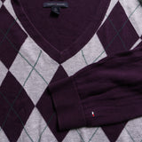 Tommy Hilfiger  Prep Golf Knitted Jumper / Sweater XLarge Purple