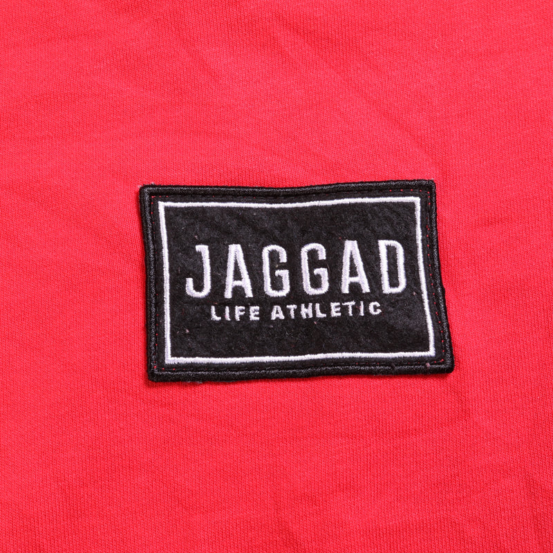 Jegged  Crewneck Pullover Sweatshirt Large Red