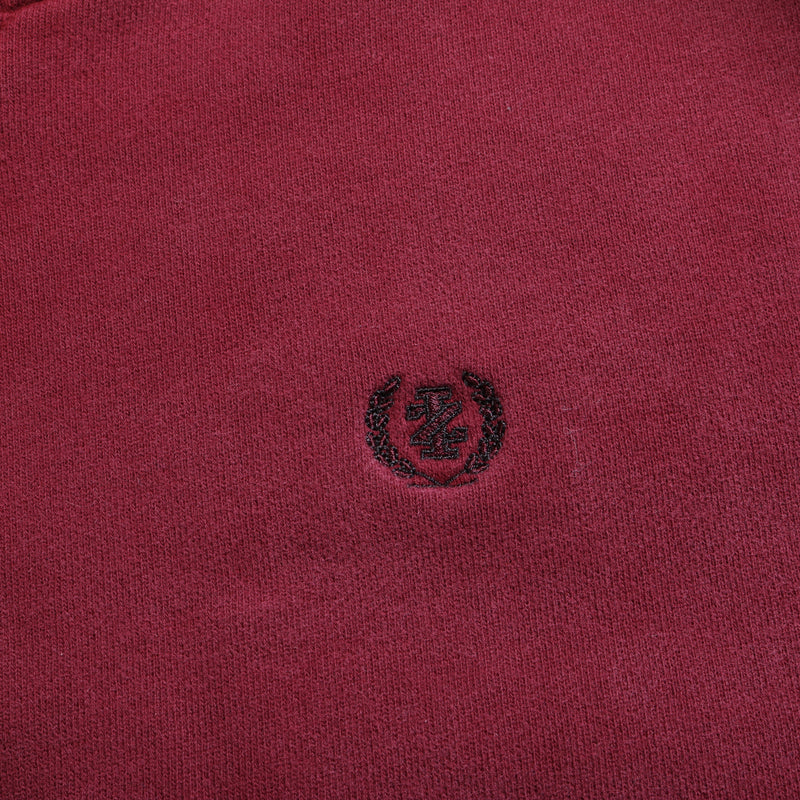 Izod  Crewneck Pullover Sweatshirt Medium Burgundy Red