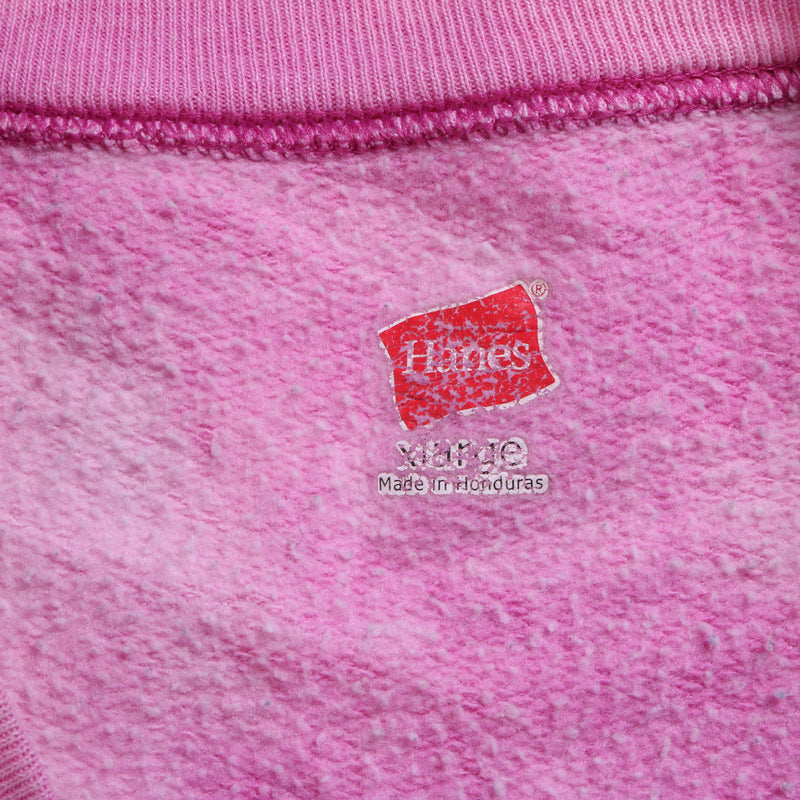 Hanes  Tie Dye Crewneck Sweatshirt XLarge Pink
