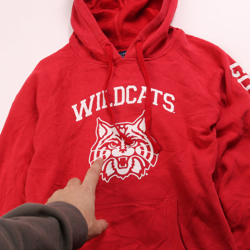 Champion  Wildcats College Pullover Hoodie Small Red