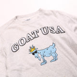 Goat  Goat USA Crewneck Sweatshirt Small Grey