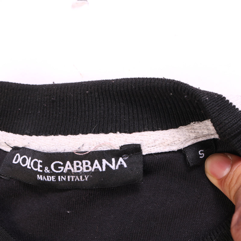 Dolce and Gabbana  Pullover Crewneck Jumper / Sweater Small Black