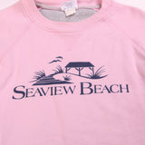 Champion  Seaview Beach Crewneck Sweatshirt Small Pink