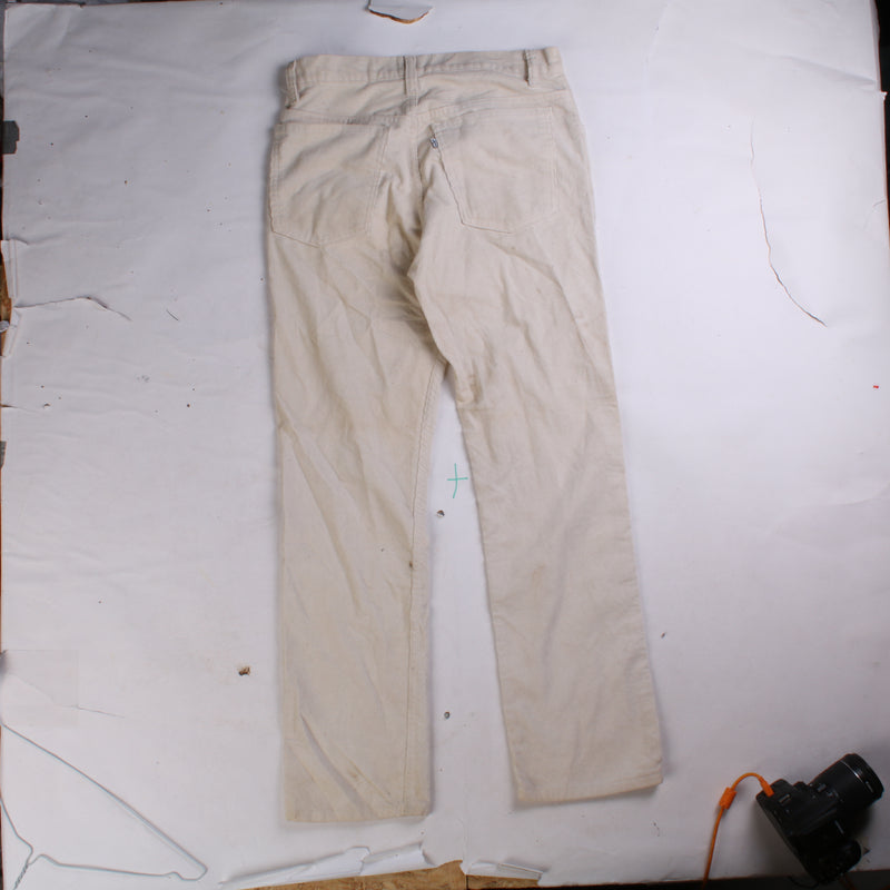 Levi's  Corduroy Slim Jeans / Pants 30 Beige Cream