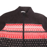 Croft&Barrow  Full Zip Up Fleece Jumper XLarge Black