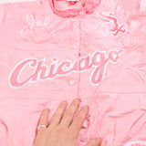 Mitchell & Ness  M&N x Joe Freshgoods Racing Jacket Chicago White Sox Bomber Jacket XXLarge (2XL) Pink