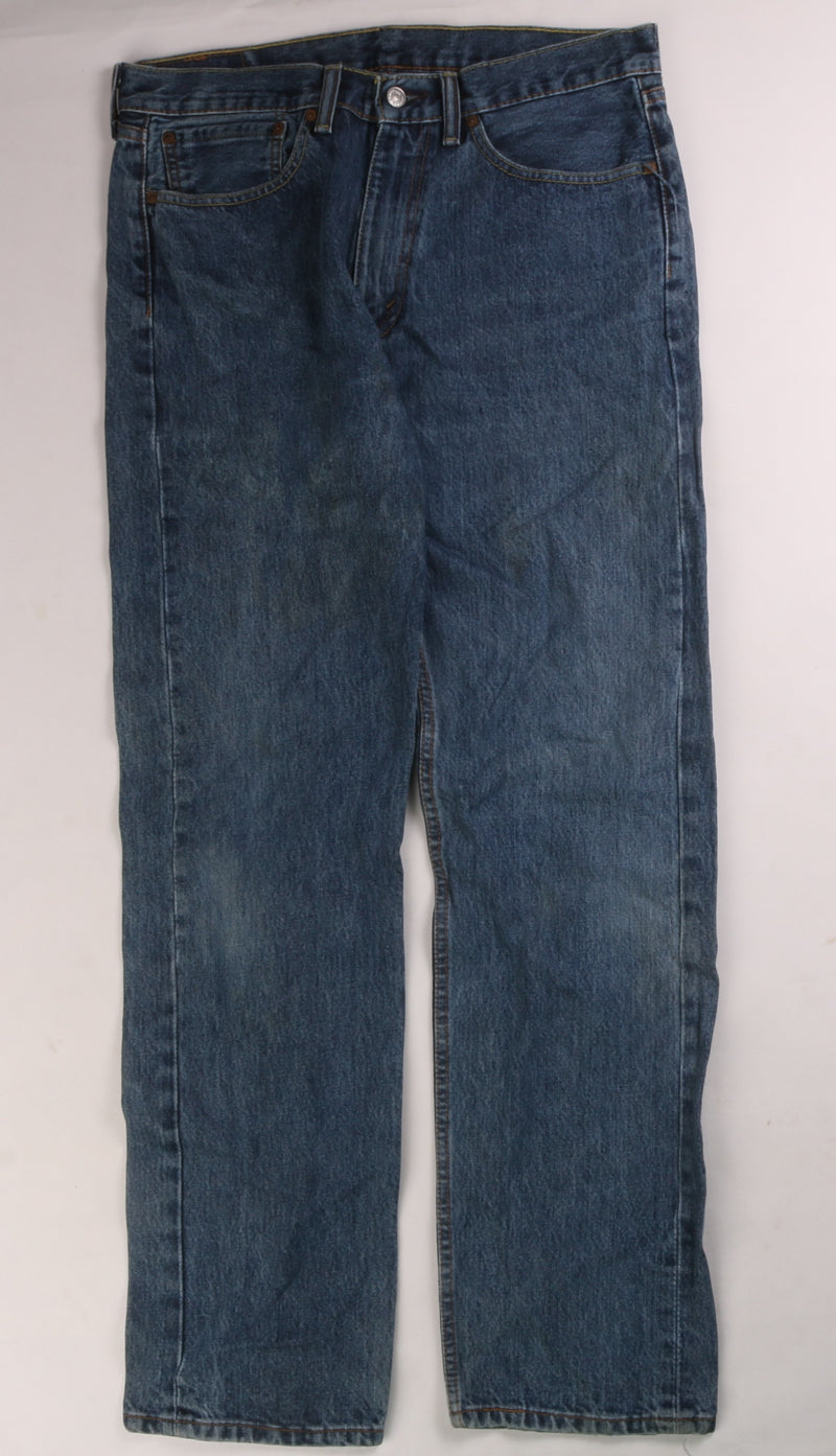 Levi's  505 Denim Slim Fit Jeans / Pants 34 Navy Blue