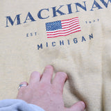 Gildan  Mackinaw Crewneck Sweatshirt XLarge Yellow