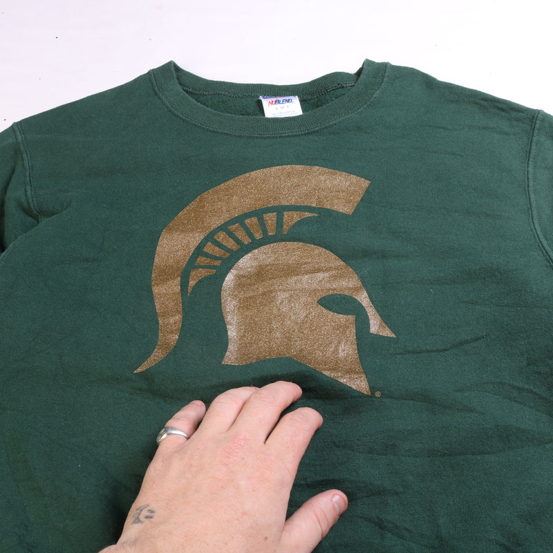 Gildan  Michigan State Crewneck Sweatshirt Small Green