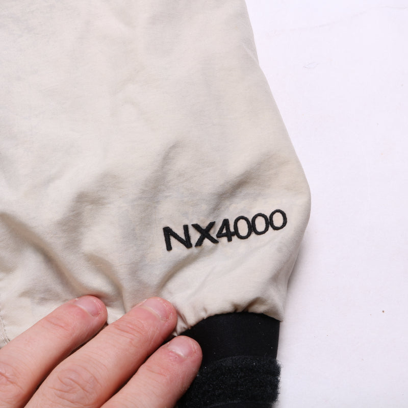 Nautica NX4000 Full Zip Up Puffer Jacket Men's X-Large Beige Cream