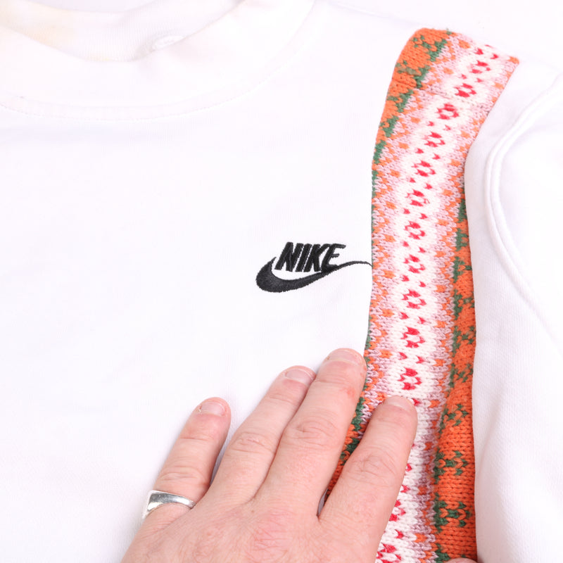 Nike Rework Coogi Heavyweight Coogi Style Sweatshirt Men's Small White