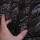 Converse Full Zip Up Puffer Jacket Men's XXXXLarge (4XL) Brown