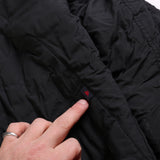 Kappa Full Zip Up Puffer Jacket Women's Large Black