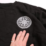 Pacific & Co  Back Print Crewneck Sweatshirt Small Black