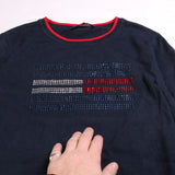 Tommy Hilfiger  Knitted Heavyweight Crewneck Sweatshirt XLarge  Navy Blue