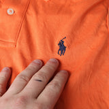 Polo Ralph Lauren  Polo Sport Short Sleeve Button Up Polo Shirt Large Orange