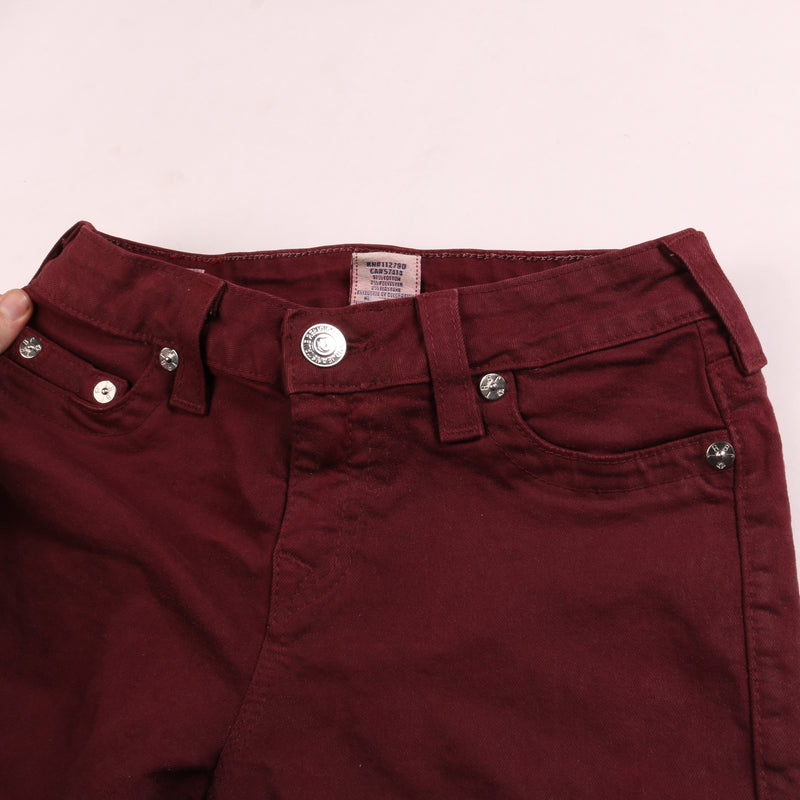 Levi's  Halle Skinny Denim Jeans / Pants 29 Burgundy Red