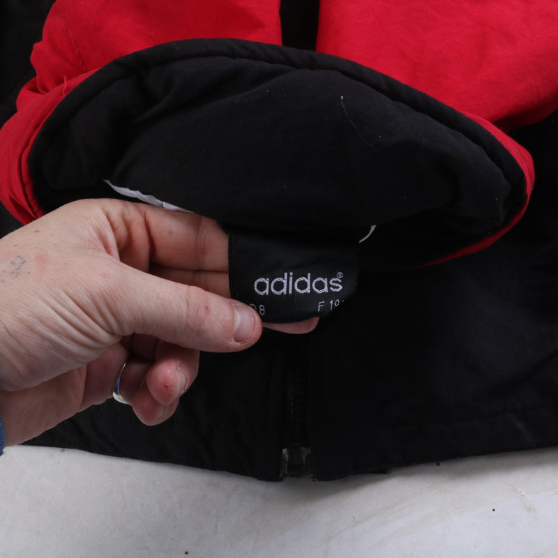 Adidas  Football Heavyweight Full Zip Up Puffer Jacket Large Black