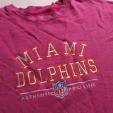 Time & Tru  Miami Dolphins NFL Sweatshirt Large Pink