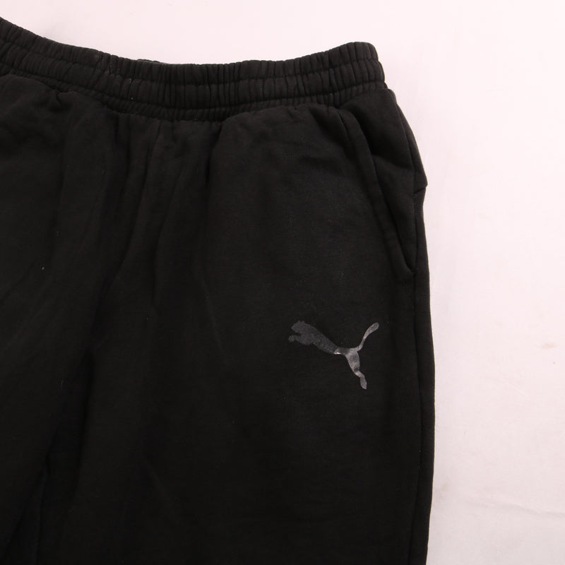 Puma  Elasticated Waistband Drawstrings Joggers / Sweatpants Medium Black
