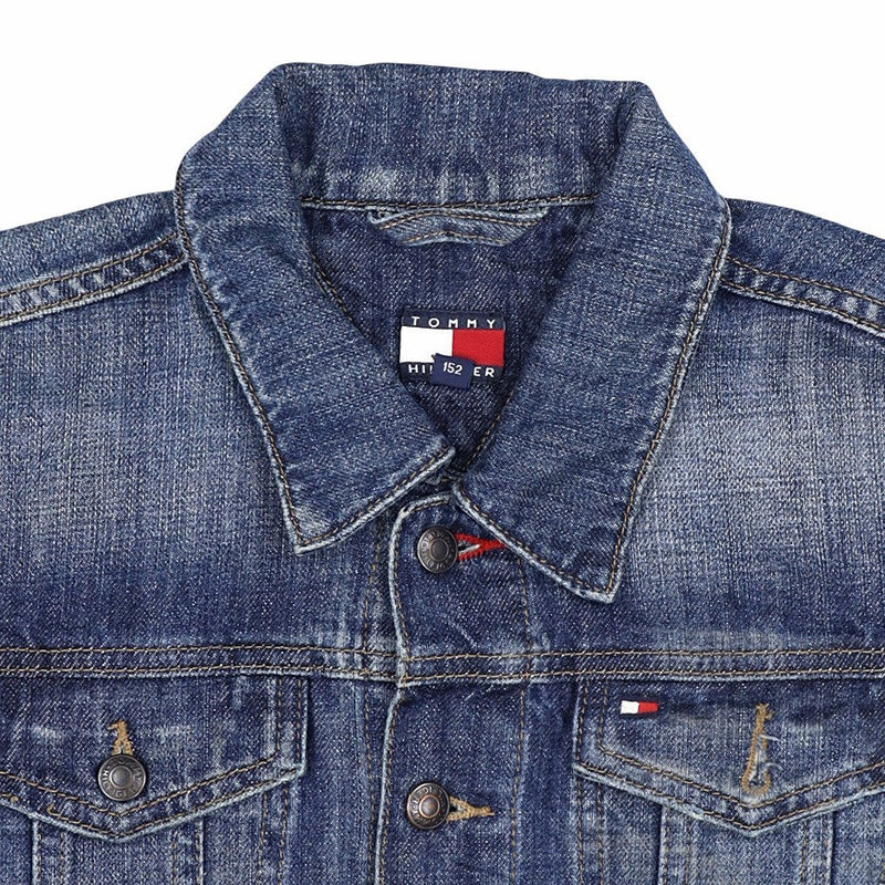Tommy Hilfiger 90's Button Up Denim Jacket Medium Blue
