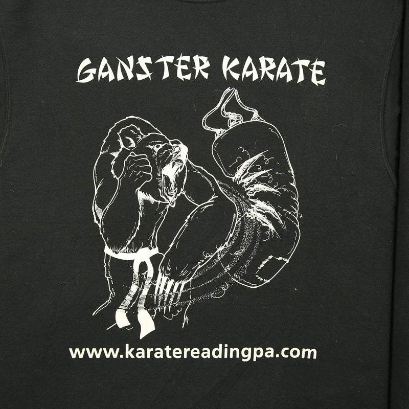 Jerzees 90's Ganster Karate Crewneck Sweatshirt Small Black