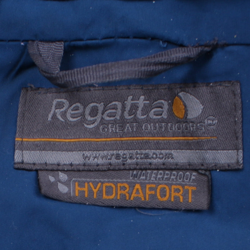 Regatta 90's Hooded Full Zip Up Windbreaker Medium (missing sizing label) Blue