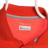 Columbia 90's Short Sleeve Button Up Polo Shirt Large Orange