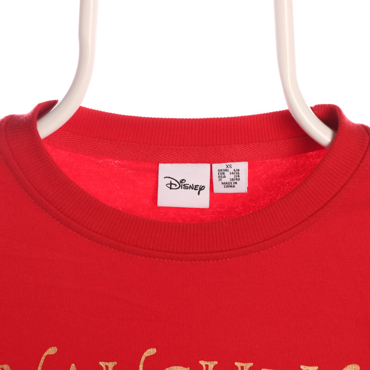 Disney 90's Mickey Mouse Crewneck Christmas Sweatshirt XSmall Red