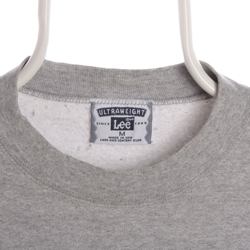 Lee 90's Crewneck Michigan Cotton Sweatshirt Medium Grey