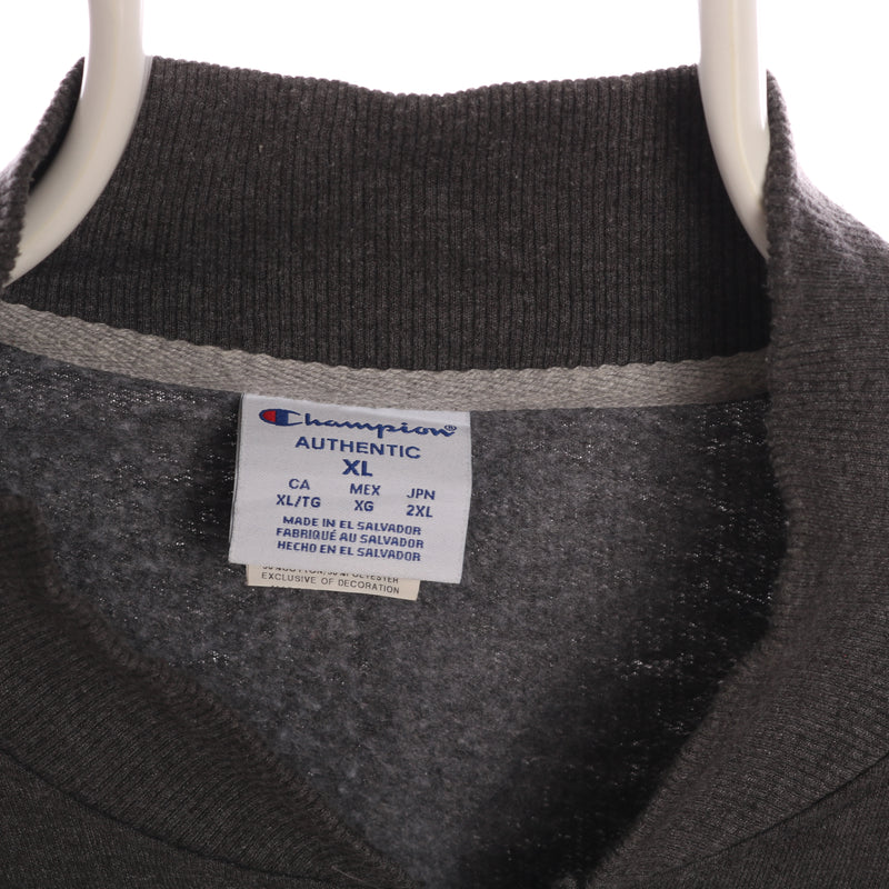Champion 90's Full Zip Cotton Sweatshirt XLarge Grey