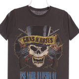 Unknown 90's Guns N Roses 1991 US Tour T Shirt Small Grey