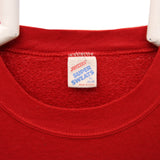 Jerzees 90's Button Up Crewneck Sweatshirt XLarge Red